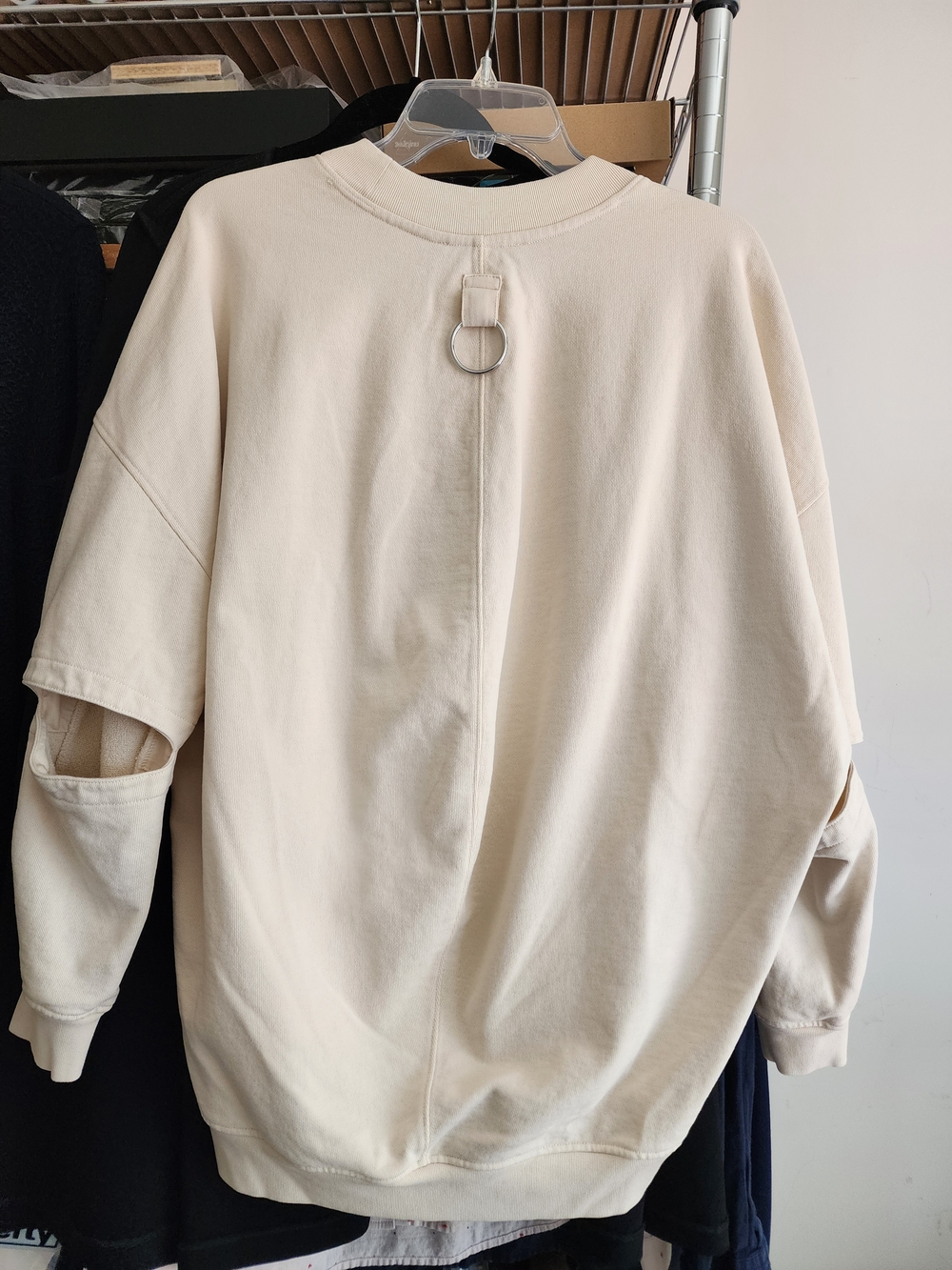 Tibi Cocoon Crewneck Sweatshirt M Like New - Picture 4 of 11